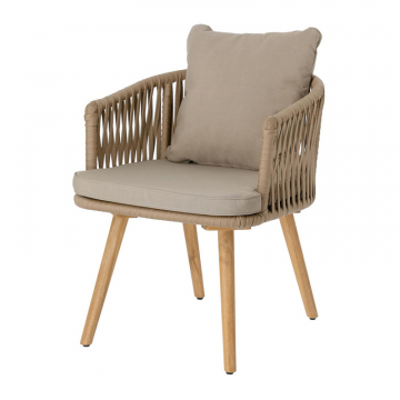 Стул Hemilce с бежевой веревкой