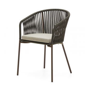 Стул Yanet из зеленой веревки