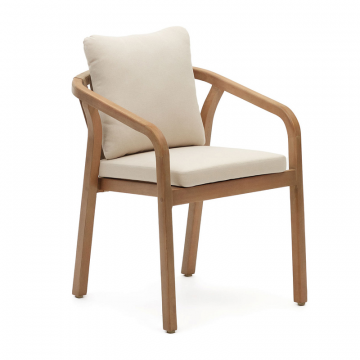 Malaret Стул из массива эвкалипта и белого шнура