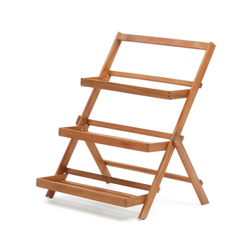 Victora Уличный стеллаж из массива акации 70 x 85 см