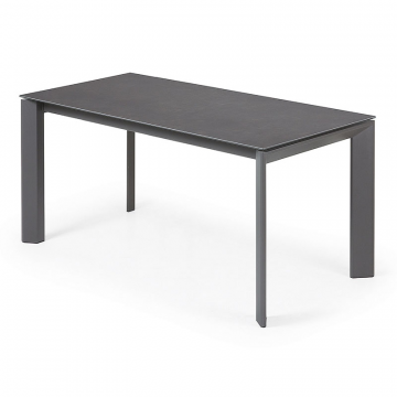 Стол Atta 160 (220) x90 графит керамический