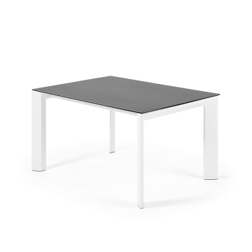 Стол Atta 140 (200) x90 белый керамический