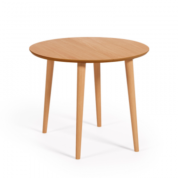 Oqui Раздвижной стол из шпона дуба и массива дерева 90 (170) x 90 см