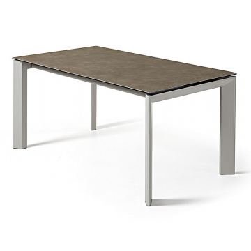 Стол Atta 160 (220) x90 керамика серый