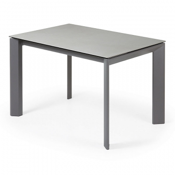 Стол Atta 120 (180) x80 антрацит, керамика