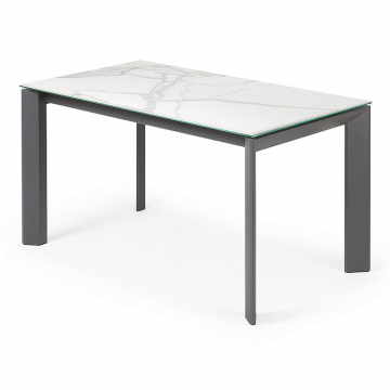 Стол Atta 140 (200) x90 антрацит, керамика