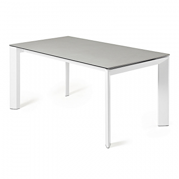 Стол Atta 160 (220) x90 белый керамика