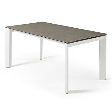 Стол Atta 140 (200) x90 белый керамика