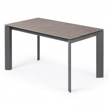 Стол Atta 140 (200) x90 графит керамика