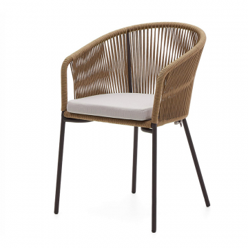 Веревочный стул Yanet бежевого цвета