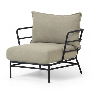 Кресло Mareluz из черной стали