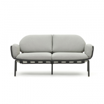 Joncols уличный алюминиевый 2-местный диван серого цвета 165 см