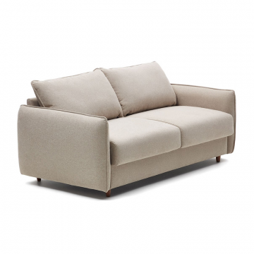 Carlota 2-местный диван-кровать из синели бежевого цвета 140 см