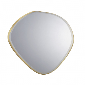 Зеркало овальное Mimo 80X80 золотое