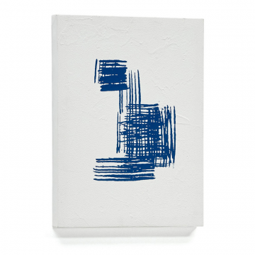 Sagaro Абстрактное полотно в бело-голубых тонах 30 x 40 см