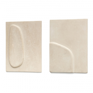 Mirta Набор из 2 картин из папье-маше бежевого цвета 29 х 39 см