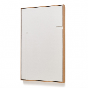 Sefri Картина с геометрическими фигурами белого цвета