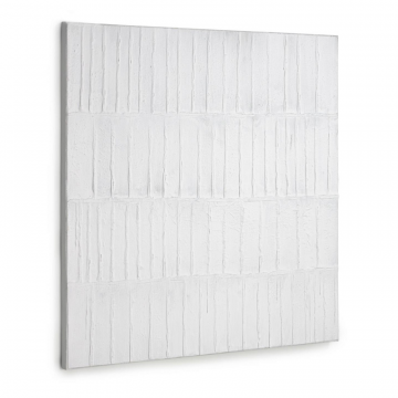 Картина Basilisa в серо-белом цвете 90 x 90 см