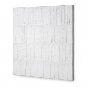 Картина Basilisa в серо-белом цвете 90 x 90 см