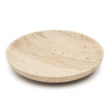 Madlena Маленький бежевый травертиновый поднос