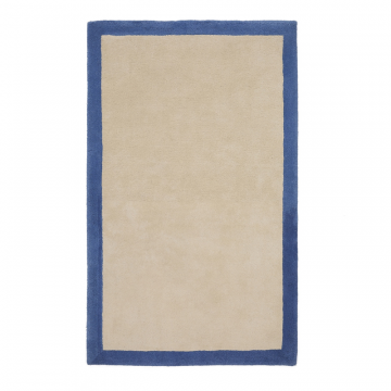 Ковер Nalim бежево-голубой 100% хлопок 90 х 150 см