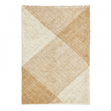 Maelan Ковер в клетку из джута и хлопка 160 x 230 см