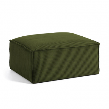 Пуф для ног Blok зеленый вельветовый 90 x 70 cm