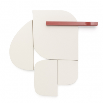 Стеновая панель Danei бело-красная 50 x 30 см