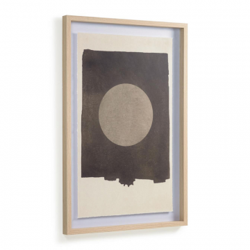 Картина Naira с черным кругом 60 х 90 см
