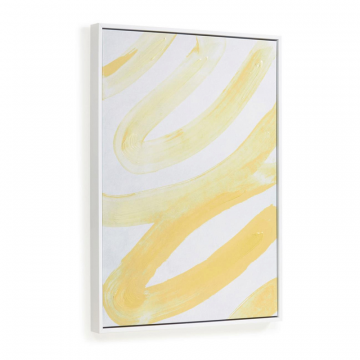 Картина Lien в бело-желтом цвете 50 x 70 см