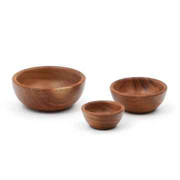 Selvira набор из 3 чаш из дерева акации