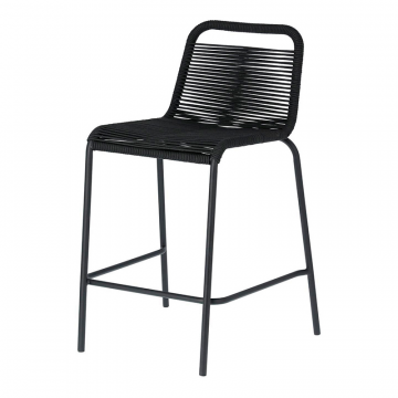 Полубарный стул Glenville 62 см черный