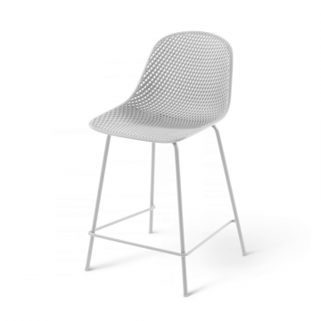 Полубарный стул Quinby белый