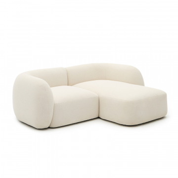 Модульный 2-местный диван Martina цвета экрю с правым шезлонгом 230 см