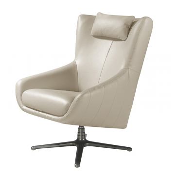 Поворотное кресло 5090/A1001-M5652 с кожаной обивкой