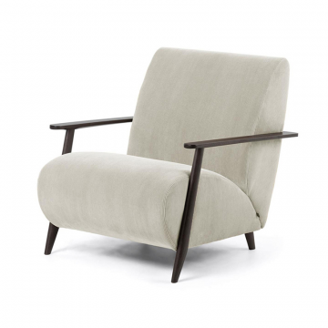 Кресло Marthan бежевое вельветовое