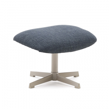 Jaspe Пуф для ног синего цвета с серым металлом