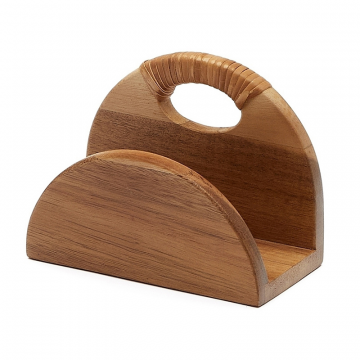 Салфетница Sardis из 100% акации FSC и ротанга