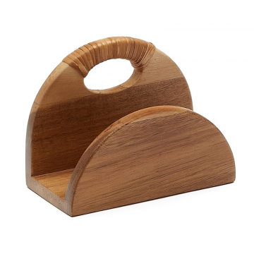 Салфетница Sardis из 100% акации FSC и ротанга