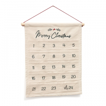 Uarda Гобелен-календарь из 100% белого хлопка с вышивкой