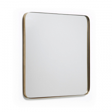 Зеркало Marcus 60x60 золотое