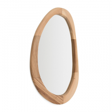 Selem Зеркало в деревянной раме с натуральной отделкой 60 x 107 см