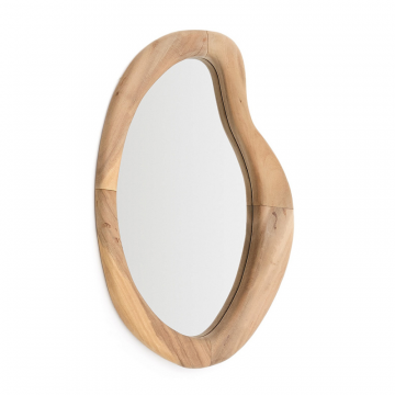 Selem Зеркало в деревянной раме с натуральной отделкой 68 x 44 см
