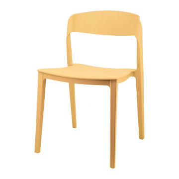Стул Moris пластик бледно-желтый