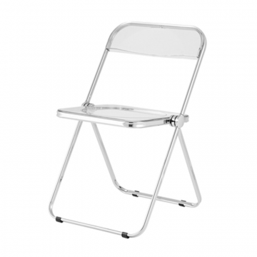 Стул Fold Smoke складной серый прозрачный пластик
