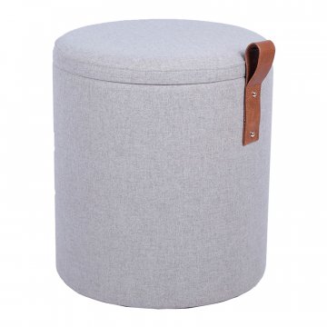 Пуф с ящиком Эркки рогожка S серый