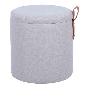 Пуф с ящиком Эркки рогожка XS серый