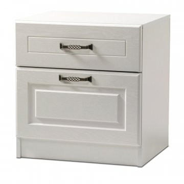 Тумба прикроватная Ливерпуль 08.146 белый / ясень ваниль НМ-1012-100 пвх