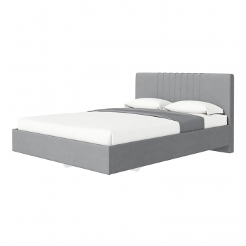 Кровать с латами Соло 180*200, Светло-серый