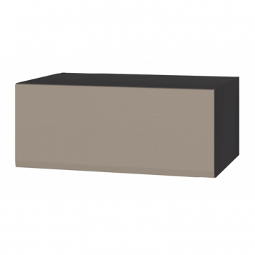 Шкаф навесной Сейдиль 16.314.02 антрацит / веллюто капучино